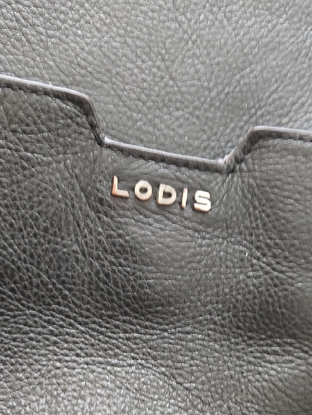 Lodis Black Pebbled Leather Tote Quiet Luxury Normcore Classic Shoulder Bag - Picture 2 of 14